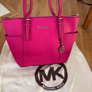 Michael Kors Fuchsia Tote Bag